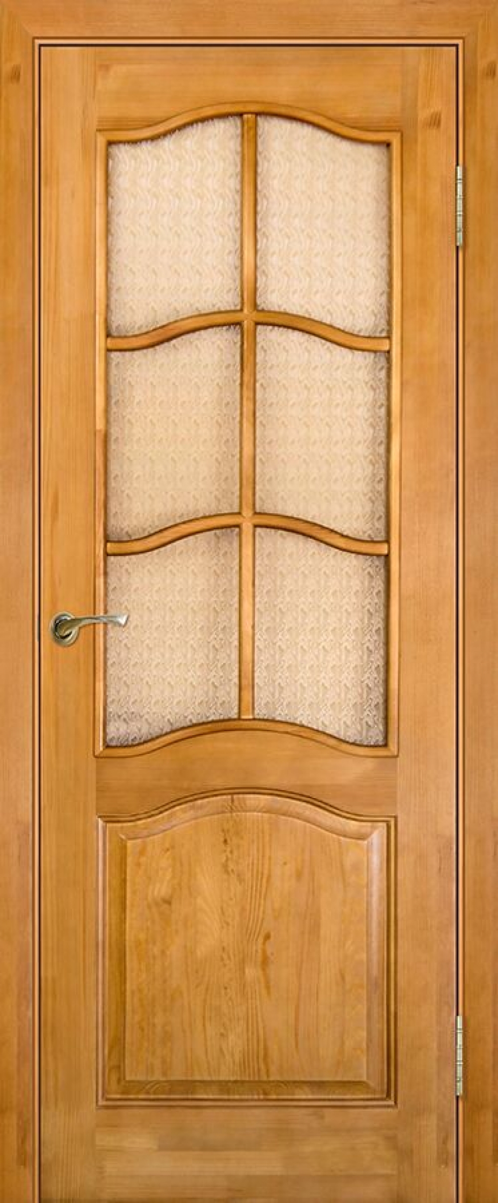 Межкомнатная дверь Юркас модель 7 сосна светлый лак